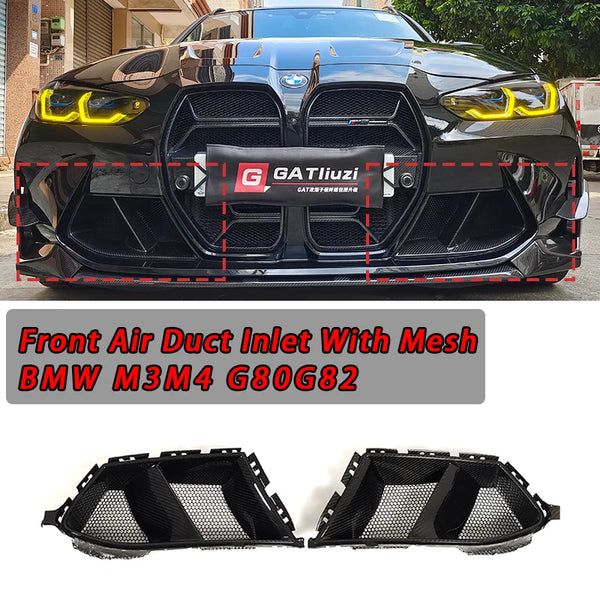 Front Bumper Vent Set For BMW G80 G82 G83 M3 M4 Dry Carbon Fiber