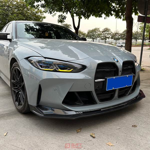 3 Pcs/Set Real Dry Carbon Fiber V Style For BMW G80 M3 G82 G83 M4 2021-IN