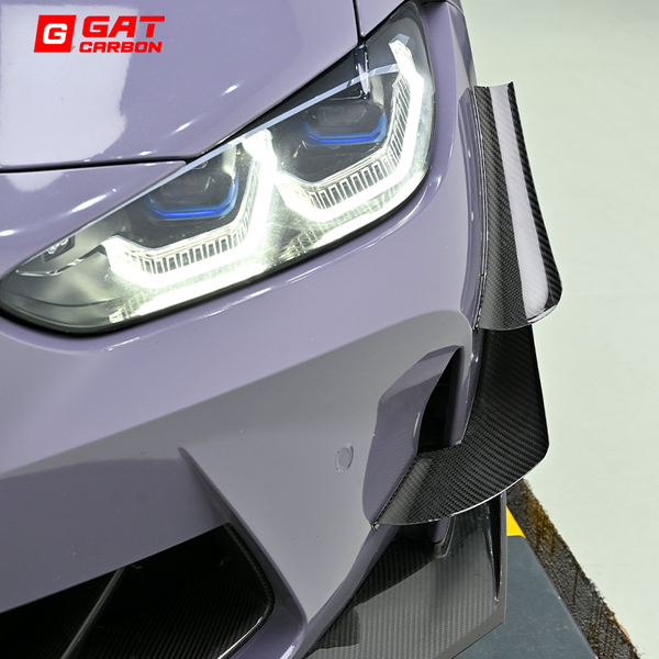 Dry Carbon Fiber Canard Set Ver Style For BMW G80 M3 G82 G83 M4 2021+ 4pcs/set