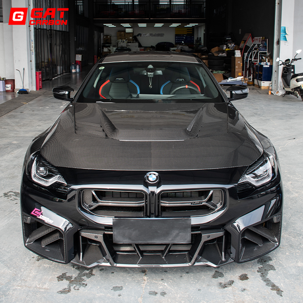 For BMW M2 G87 2023+ Prepreg Dry Carbon Fibre Hood V Style