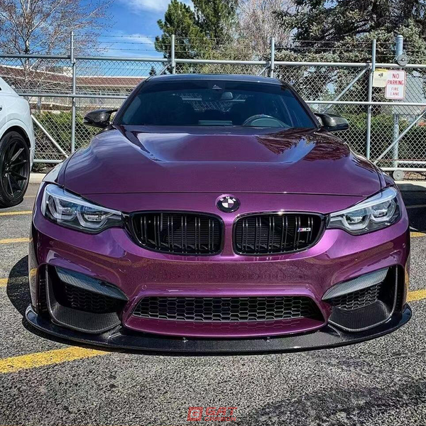 For BMW M3 M4 F80 F82 Dry Carbon Fiber 3D Style Front Lip