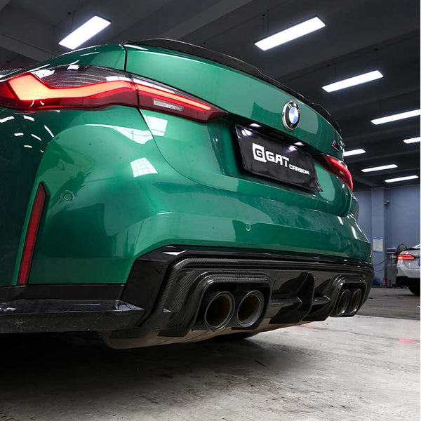 Dry Carbon Fiber Rear Diffuser V Style For G80 M3 G82 M4 2021+