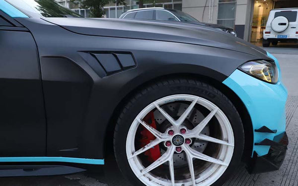 For BMW G80M3 G82M4 Dry Carbon Fiber Fender Set