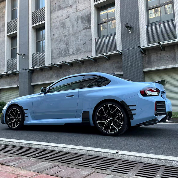 Dry Carbon Fiber Rear Bumper Fender Arch Trim Set For BMW M2 G87 2023+