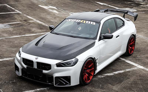 For BMW M2 G87 2023+ Prepreg Dry Carbon Fibre Hood
