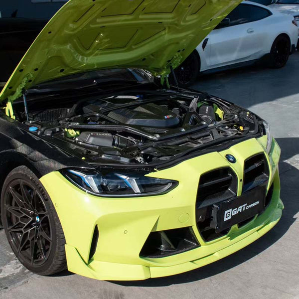 Dry Carbon Fiber GAT Style Strut Bar For BMW G80M3 G82M4 G87M2