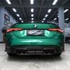 Dry Carbon Fiber Rear Diffuser V Style For G80 M3 G82 M4 2021+