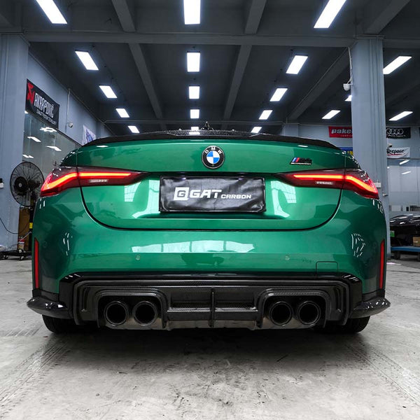 Dry Carbon Fiber Rear Diffuser V Style For G80 M3 G82 M4 2021+