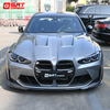 For BMW M3 M4 G80 G82 2021+ Dry Carbon Fiber A Style Front Lip