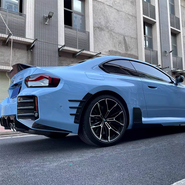 Dry Carbon Fiber Rear Bumper Fender Arch Trim Set For BMW M2 G87 2023+