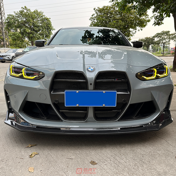 3 Pcs/Set Real Dry Carbon Fiber V Style For BMW G80 M3 G82 G83 M4 2021-IN