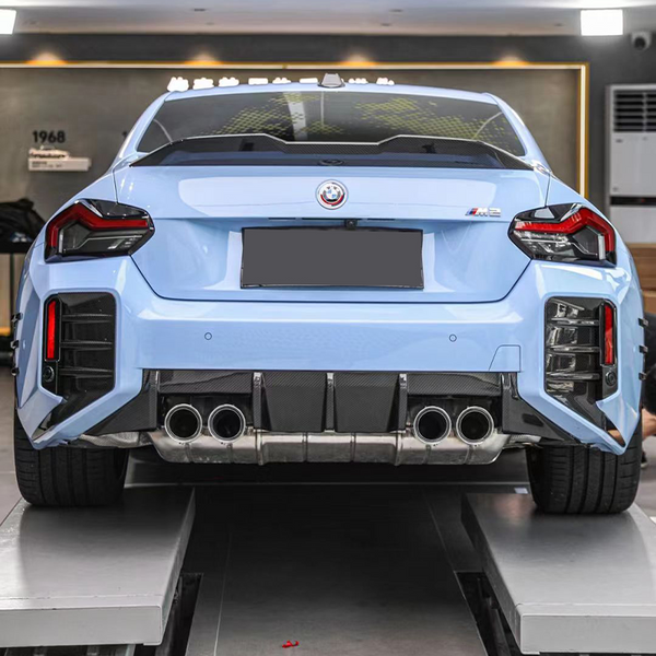 For BMW M2 G87 2023+ Dry Carbon Fiber Rear Diffuser MP Style
