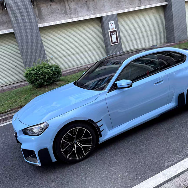 Dry Carbon Fiber Front Bumper Fender Arch Trim Set Canards for BMW M2 G87 2023+