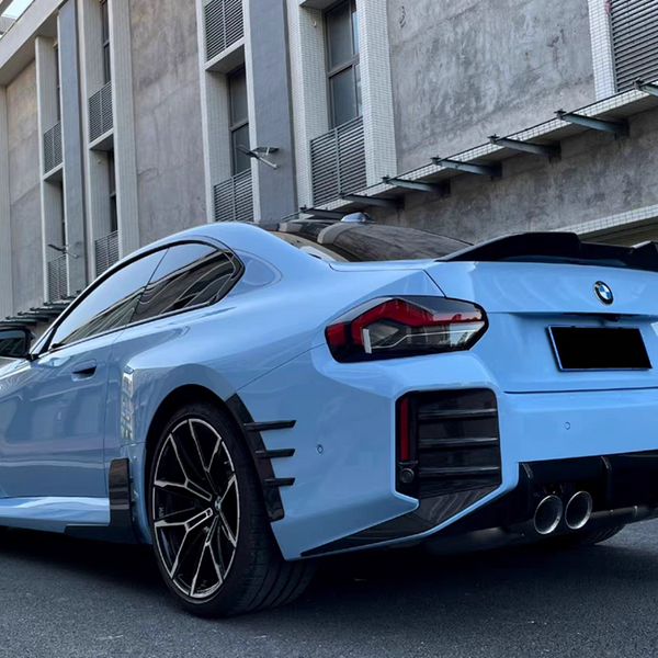 Dry Carbon Fiber Rear Bumper Fender Arch Trim Set For BMW M2 G87 2023+