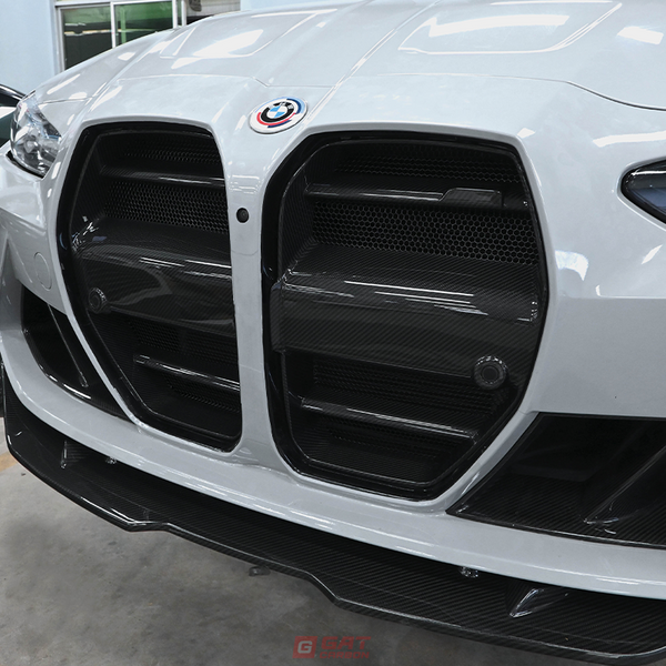 Dry Carbon Fiber Front Grille One-Piece ST StyleFor BMW M3 M4 G80 G82 G83 2021+