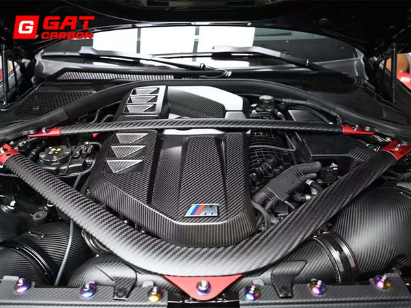 Dry Carbon Fiber Engine Strut Bar For BMW G80 G81 G82 G83 M3 M4 G87 M2