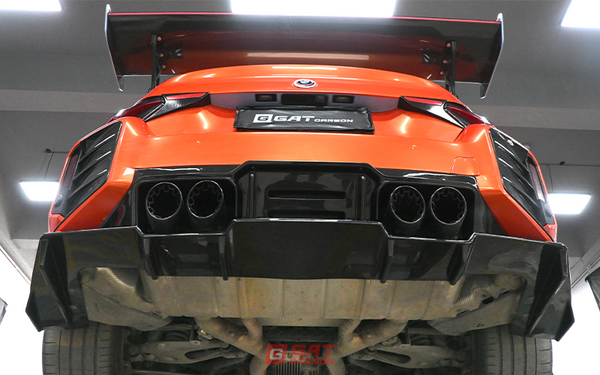 For BMW G87 M2 Rear Diffuser V Style Dry Carbon Fiber