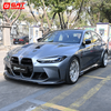 For BMW M3 M4 G80 G82 2021+ Dry Carbon Fiber A Style Front Lip