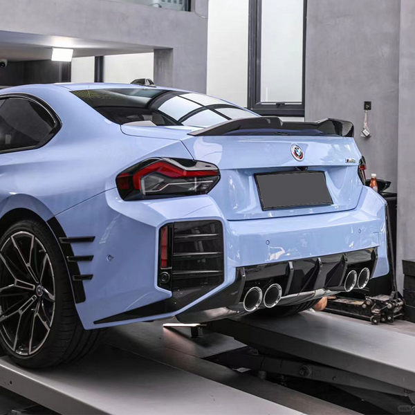 For BMW M2 G87 2023+ Dry Carbon Fiber Rear Diffuser MP Style