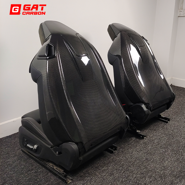 Dry Carbon Fiber Seat Back Cover Replacement Style For BMW M4 G82 M2 G87 Couper Interior Parts