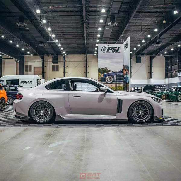 Dry Carbon Fiber V Style Side Skirt & Fender Set For BMW G87 M2 2023+ Body Kit