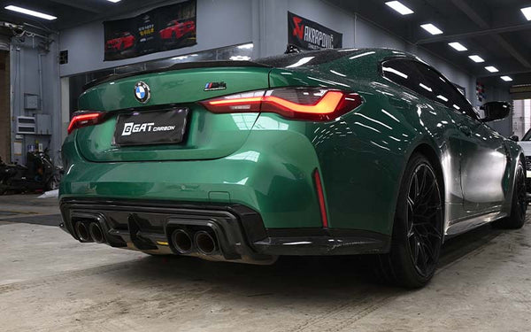 Dry Carbon Fiber Rear Diffuser V Style For G80 M3 G82 M4 2021+