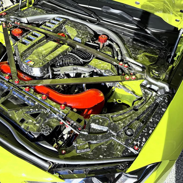 Dry Carbon Fiber Trim Cover For BMW M3 G80 M4 G82 G83 2021-2025Replacement Lamp Eyebrow Cover Custom Forged