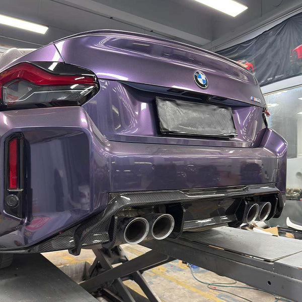 For BMW M2 G87 ADV2 Style Rear Diffuser Dry Carbon Fiber Body Kit