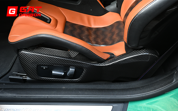For BMW G80 G82 G87 Carbon Fiber Side Seat Cover Prepreg Carbon