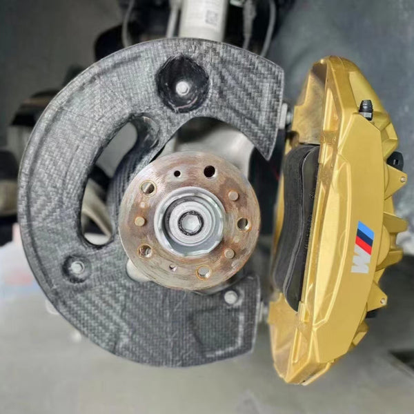 Dry Carbon Fiber Front Brake Cooling Down Air Duct Shield Plate for BMW G87 M2 G80 G81 M3 G82 M4