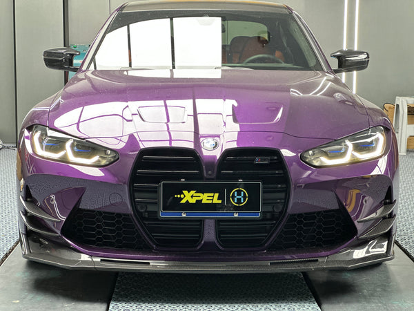 4 PCS/Set AC Style Dry Carbon Fiber Canards For BMW M3 M4 G80 G82 G83