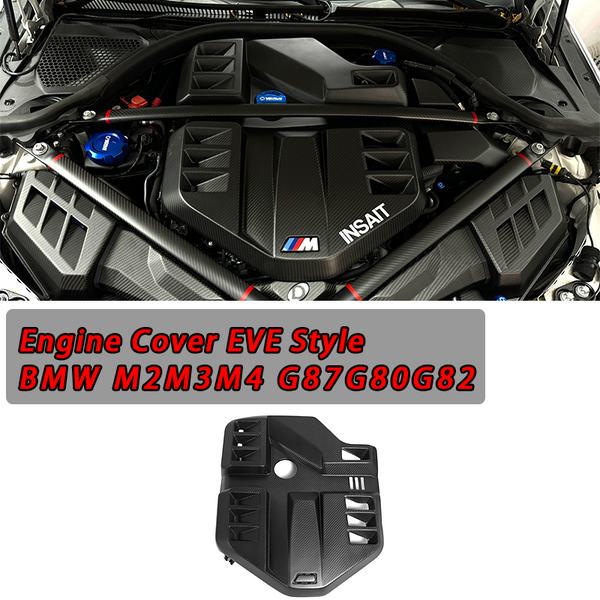 For BMW G87 M2 2023+ G80 M3 G82 M4 2021+ Dry Carbon Fiber Engine Cover