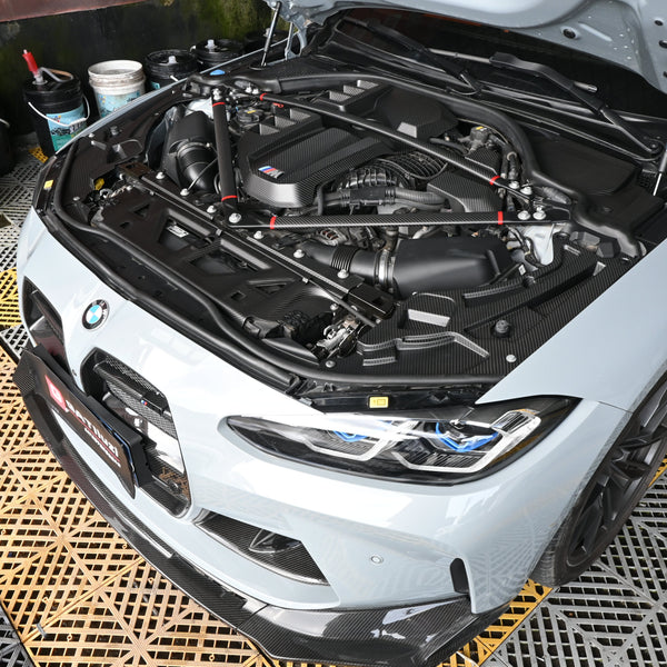 Dry Carbon Fiber Trim Cover For BMW M3 G80 M4 G82 G83 2021-2025Replacement Lamp Eyebrow Cover