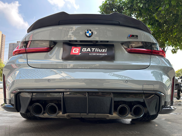 For BMW M3 G80 M4 G82 2021+&nbsp;Carbon Fiber Rear Diffuser MP Style