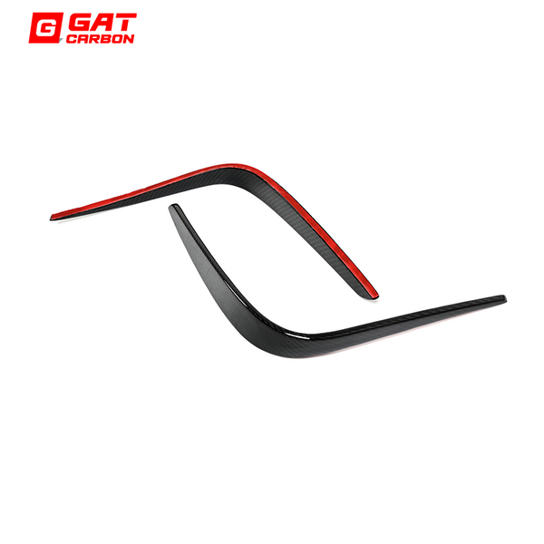 For BMW G80M3 G82M4 Real Carbon Fiber Rear Diffuser Bumper Splitter Canards 1 Pair