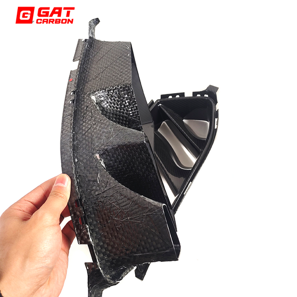 Front Bumper Vent Set For BMW G80 G82 G83 M3 M4 Dry Carbon Fiber R44 Style