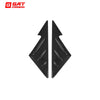 2PCS Car Mirror Caps Side Window Spoiler Triangle Cover Trim For BMW G87 M2 Dry Carbon Fiber Accessories