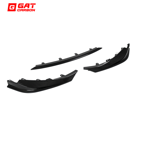 For BMW M3 M4 G80 G82 2021+ Dry Carbon Fiber A Style Front Lip