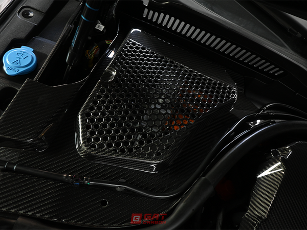 For BMW G90 M5 Dry Carbon Fiber Engine Bay Cover Set Carbon Fiber Top Corner Panels