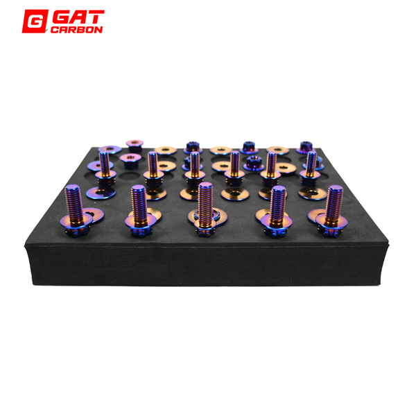 For BMW G80 M3 G82 M4 G87 M2 Engine Compartment Screws Titanium Alloy Screws 19pcs