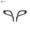 2pcs Real Carbon Fiber Gear Shift Knob Trim Cover Replacement For BMW F90 M5 Gear Selector Cover