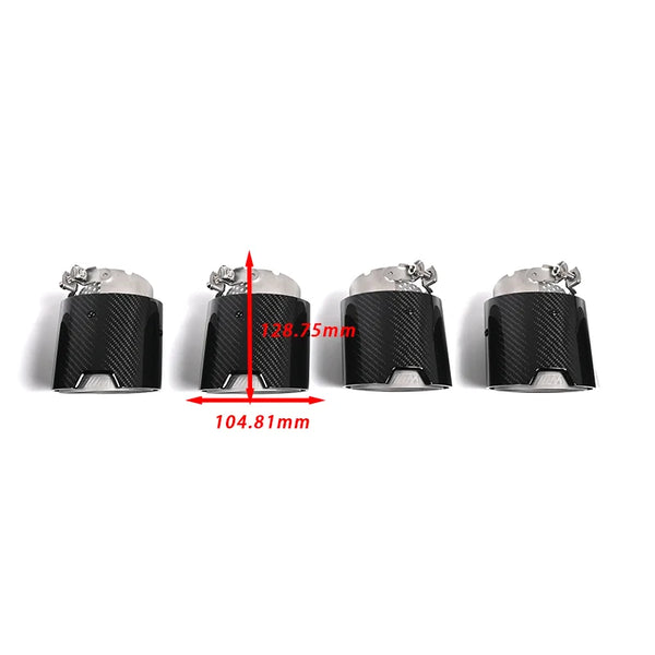 For BMW M2 M3 M4 Carbon Fiber Tailpipe G80 G81 G82 G83 G87 Exhaust Pipe Muffler Tip Nozzle Exhaust Head 4 PCS