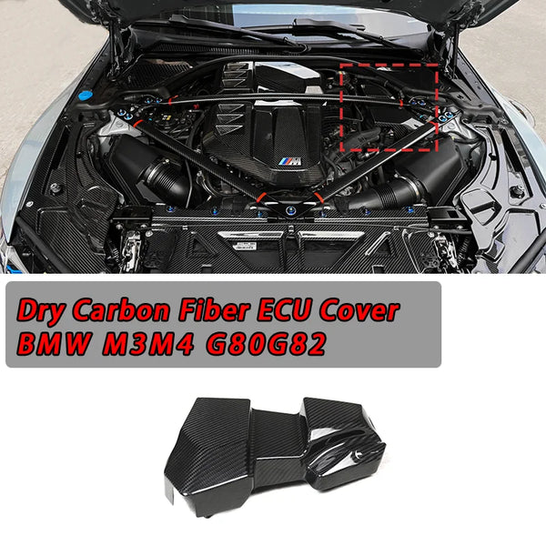Dry Carbon Fiber ECU Cover Engine Compartment For BMW M3 M4 G80 G82