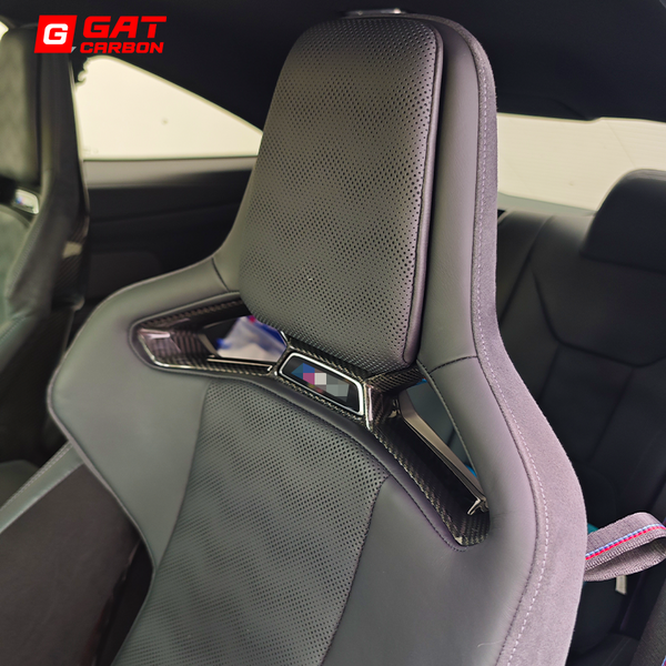 Dry Carbon Fiber Seat Buckle 2 PCSBucket Decoration For BMW G80 M3 G82 M4 G87 M2 2021-IN