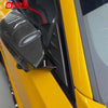 2PCS Car Mirror Caps Side Window Spoiler Triangle Cover Trim For BMW G87 M2 Dry Carbon Fiber Accessories