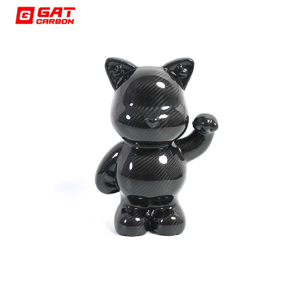 Dry Carbon Lucky Cat Carbon Fiber Decoration