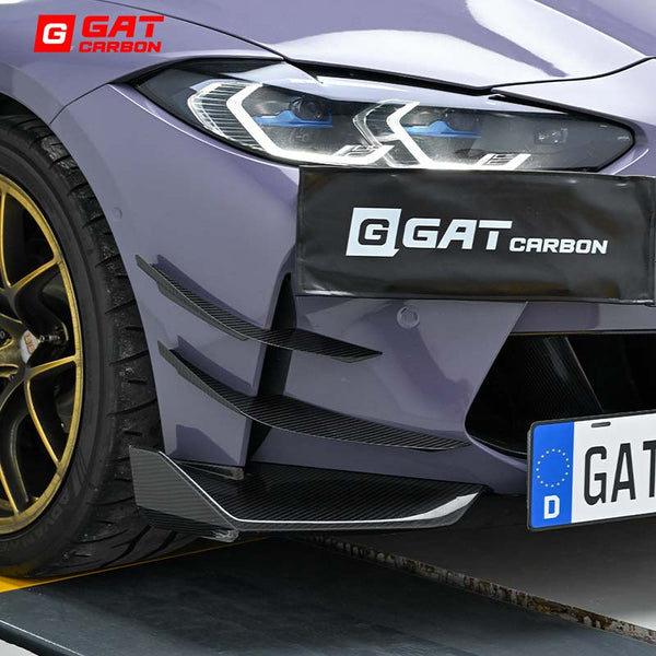 Dry Carbon Fiber Canard Set N Style For BMW G80 M3 G82 G83 M4 2021+ 4pcs/set