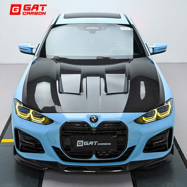For BMW Series 4 G22 G26 Prepreg Dry Carbon Fibre Hood N Style
