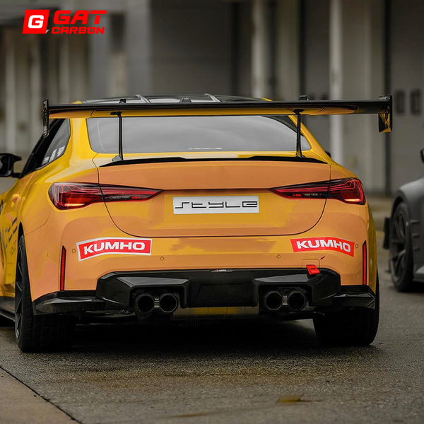 For BMW M2 M3 M4 G87 G80 G82 V1 Style Rear Spoiler Dry Carbon Fiber