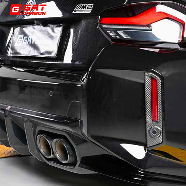 Dry Carbon Fiber Rear Diffuser Reflective Strip Sticker for BMW G87 M2